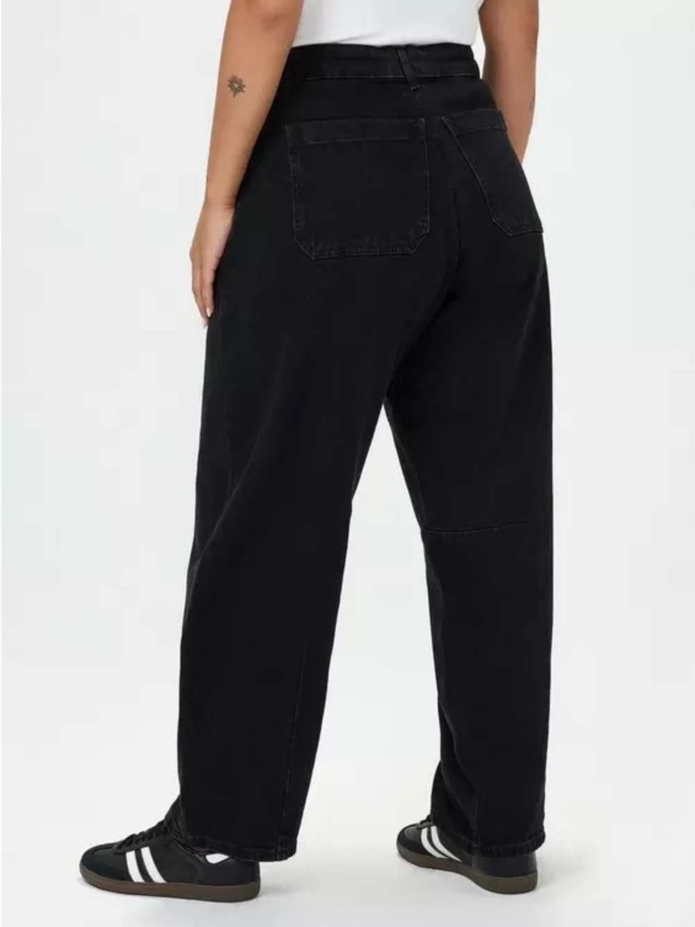 Torrid Black Drapey Barrel Lightweight Classic Denim